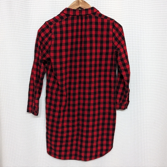 Madewell Latitude Buffalo Plaid Shirt Dress - Picture 2 of 3